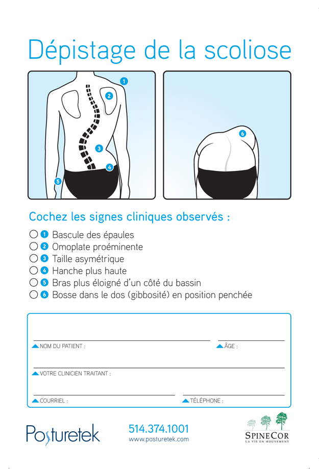 Guide clinique du dépistage de la scoliose